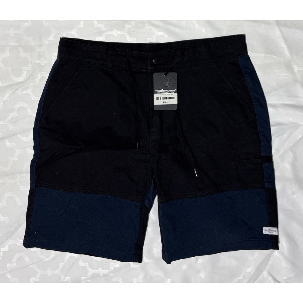 The Hundreds Men's Pocket Pull On Shorts Blue Black  Men's Size 32 NWT‎ MSRP $79